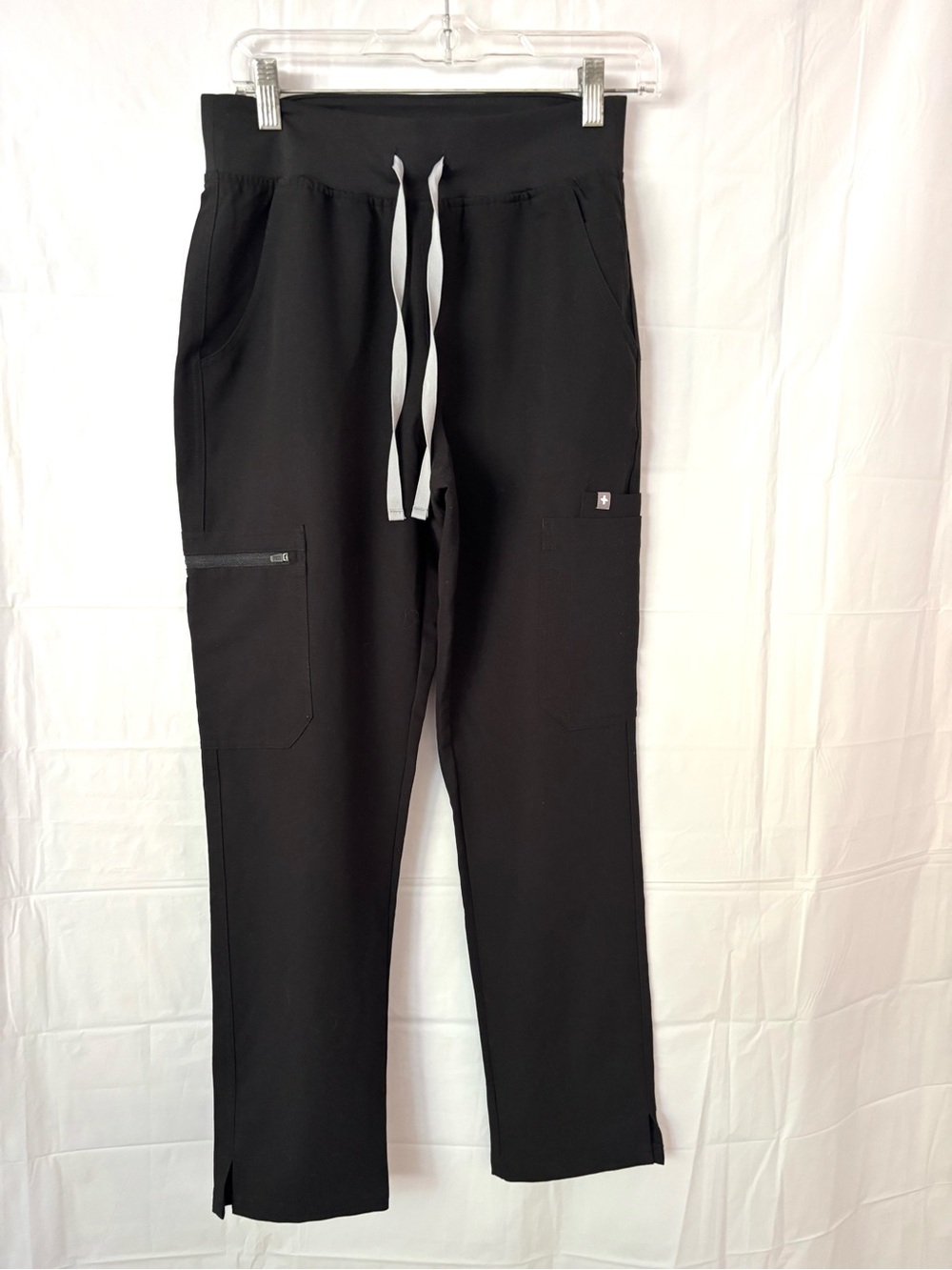 NWOT Figs Black Yola Skinny Scrub Pants SZ S